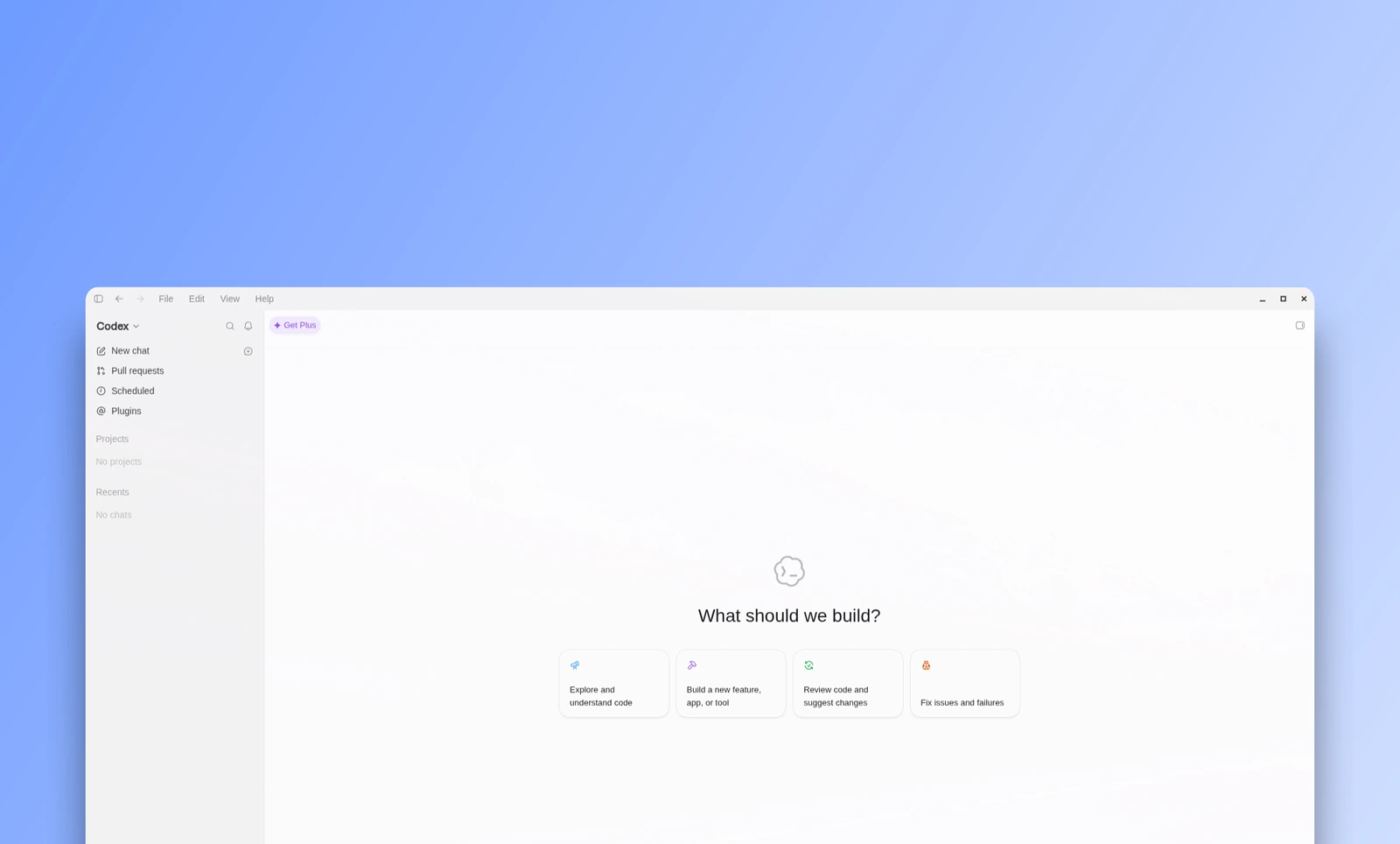 The Codex desktop app